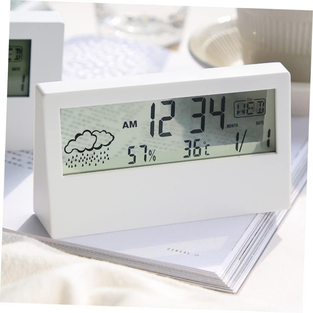 Digital Hygrometer Probe - Digitales Hygrometer-Thermometer-Uhr – Hochpräzises Messgerät für