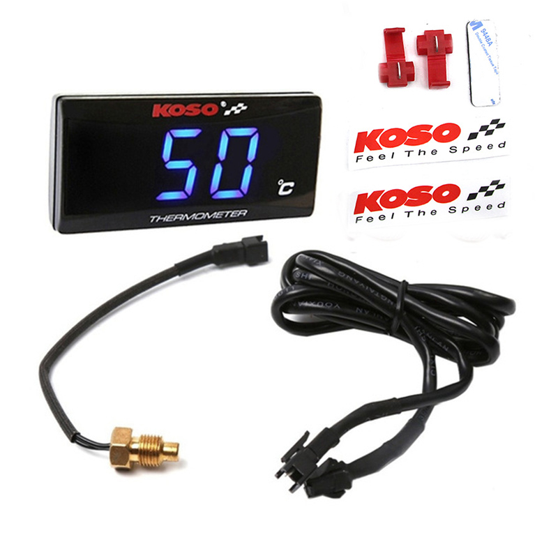 Digital Hygrometer Probe - Runde Motorrad Temperatur Meter Motorrad Wasser